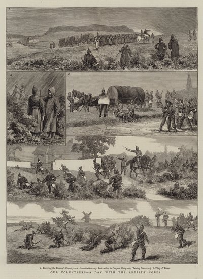 Våra volontärer, en dag med konstnärskåren av Charles Edwin Fripp